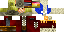 Minecraft skin texture, 64x32 legacy pixels