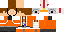 Minecraft skin texture, 64x32 legacy pixels