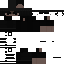 Black Minecraft skin texture, 64x64 pixels