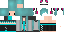 Minecraft skin texture, 64x32 legacy pixels