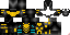 Minecraft skin texture, 64x32 legacy pixels