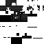 Black Minecraft skin texture, 64x64 pixels