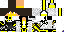 Minecraft skin texture, 64x32 legacy pixels
