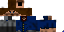 Minecraft skin texture, 64x32 legacy pixels