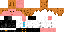 Minecraft skin texture, 64x32 legacy pixels