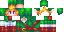 Minecraft skin texture, 64x32 legacy pixels