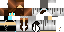 Minecraft skin texture, 64x32 legacy pixels