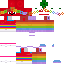 Minecraft skin texture, 64x64 pixels