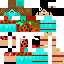 Minecraft skin texture, 64x64 pixels