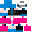 Minecraft skin texture, 64x64 pixels