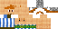 Minecraft skin texture, 64x32 legacy pixels