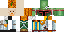 Minecraft skin texture, 64x32 legacy pixels