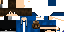 Minecraft skin texture, 64x32 legacy pixels