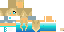 Minecraft skin texture, 64x32 legacy pixels