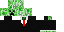 Minecraft skin texture, 64x32 legacy pixels