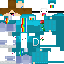 Minecraft skin texture, 64x64 pixels
