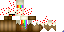Minecraft skin texture, 64x32 legacy pixels