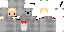 Minecraft skin texture, 64x32 legacy pixels