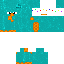 Minecraft skin texture, 64x64 pixels