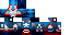 Minecraft skin texture, 64x32 legacy pixels