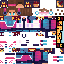 Minecraft skin texture, 64x64 pixels