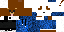 Minecraft skin texture, 64x32 legacy pixels