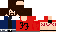 Minecraft skin texture, 64x32 legacy pixels