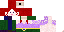 Minecraft skin texture, 64x32 legacy pixels