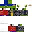 Minecraft skin texture, 64x64 pixels