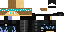 Minecraft skin texture, 64x32 legacy pixels