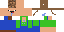 Minecraft skin texture, 64x32 legacy pixels