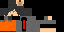 Minecraft skin texture, 64x32 legacy pixels
