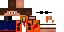 Minecraft skin texture, 64x32 legacy pixels