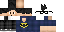 Minecraft skin texture, 64x32 legacy pixels
