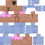 Minecraft skin texture, 64x64 pixels