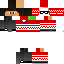 Minecraft skin texture, 64x64 pixels