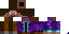 Minecraft skin texture, 64x32 legacy pixels