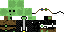 Minecraft skin texture, 64x32 legacy pixels