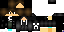 Minecraft skin texture, 64x32 legacy pixels