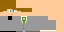 Minecraft skin texture, 64x32 legacy pixels
