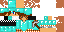 Minecraft skin texture, 64x32 legacy pixels