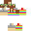 Minecraft skin texture, 64x64 pixels