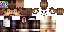 Minecraft skin texture, 64x32 legacy pixels