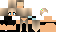 Minecraft skin texture, 64x32 legacy pixels