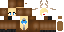 Minecraft skin texture, 64x32 legacy pixels
