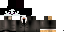 Minecraft skin texture, 64x32 legacy pixels