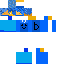 Minecraft skin texture, 64x64 pixels