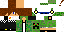 Minecraft skin texture, 64x32 legacy pixels