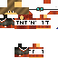 Red Minecraft skin texture, 64x64 pixels