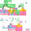Minecraft skin texture, 64x64 pixels